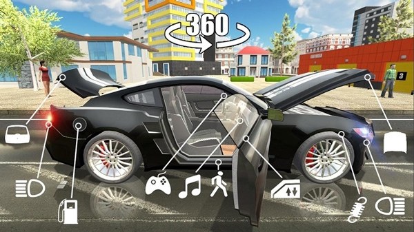 汽车模拟器2最新版新别墅5辆汽车2023游戏截图4